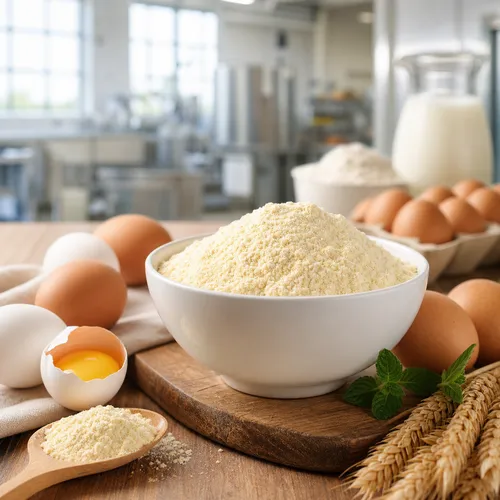 Produkt jajeczny w formie proszku przygotowany dla biznesu